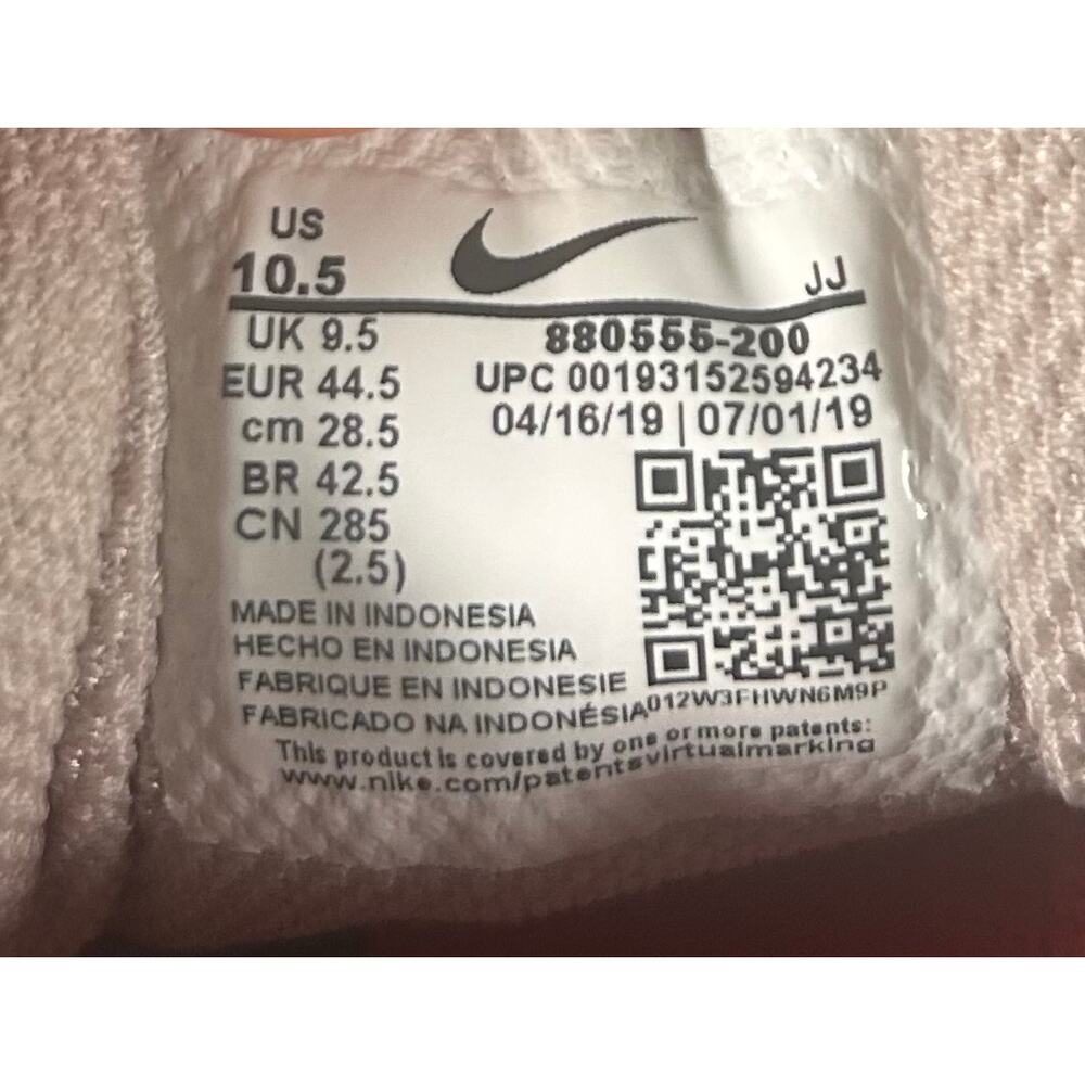 Nike Air Zoom Pegasus 34 Road Running Shoes Men 10.5 Gray Pink Athletic Sneakers - Picture 12 of 12